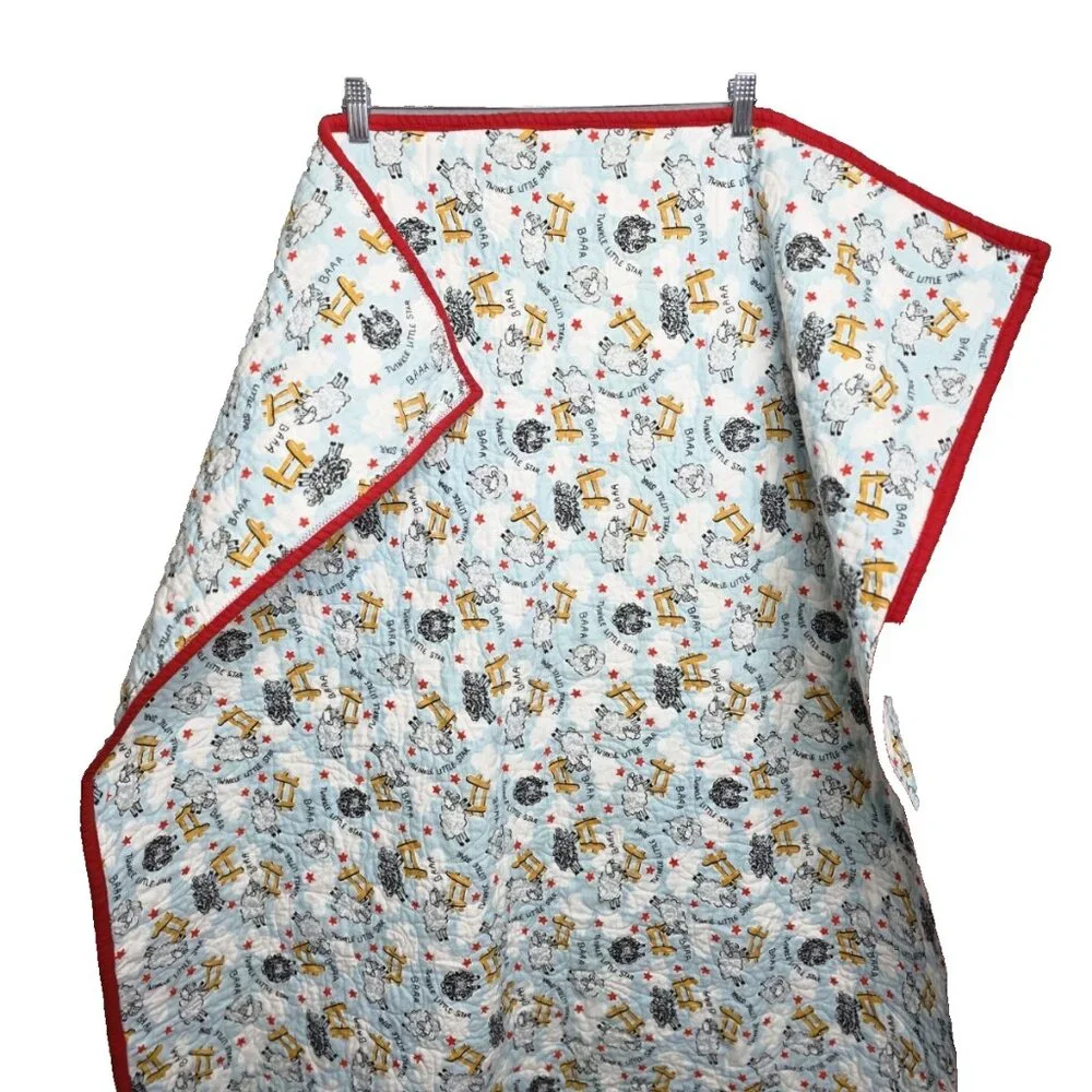 Project Linus Handmade Quilt Lap Blanket 40 x 36 Sheep Twinkle Twinkle Baaa